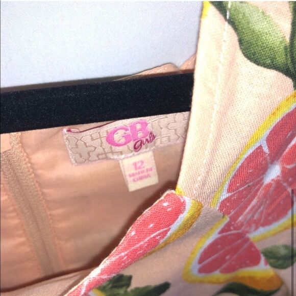 GB Girls Kid's Grapefruit Print Dress - Picture 4 of 7